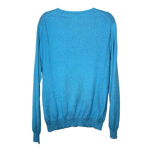 J.Crew Sweater Men Large Blue V-Neck Preppy Minimalist Corpcore Classic Academia - Picture 7 of 7